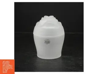 Frostet glas vase fra Holmegaard (str. 13 cm)