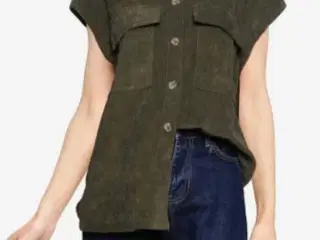 Oversize fløjlsvest 