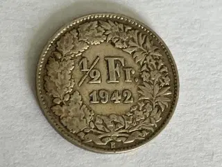 1/2 Franc Switzerland 1942