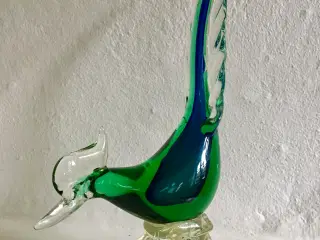 Murano Vintage Glas fasan fugl fra Venedig