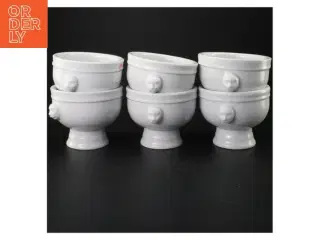 Porcelæns supepskåle (str. Ø 11 cm h 10 cm)