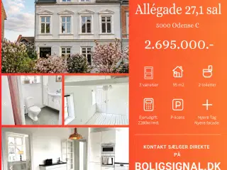 Allégade 27, 1.sal - 5000 Odense C. Sælges