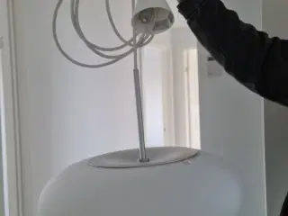 Holmegaard Pendel Lampe Hvid Glas. Infinity pendel