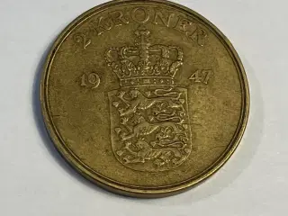 2 kroner 1947 Danmark