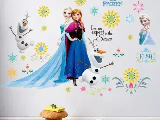 Frost wallstickers wallsticker med Elsa og Anna Fr