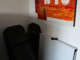 Klapbord, stole samt maleri