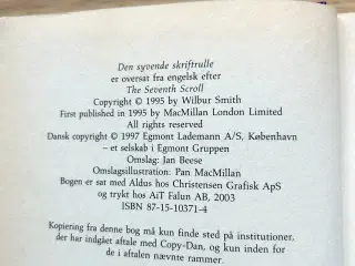 Sæt med 2 bøger af Wilbur Smith – 50 kr. pr. stk.