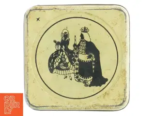 Vintage H. C. Andersen metal opbevaringskasse (str. 18x18 cm)