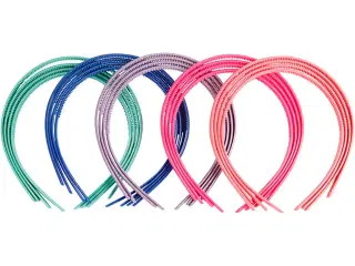 Smalle Hårbøjler i Assorterede Farver - 20 stk.