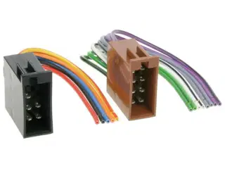 ISO stik universal hun med løse ledninger