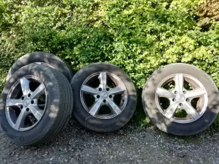 Brugte dæk med alufælge