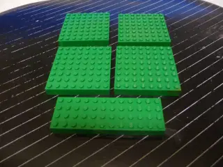 lego klodser 5 stk grønne 