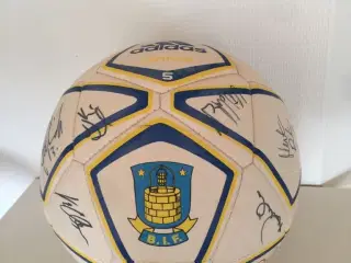 Brøndby fodbold med autografer fra 2005