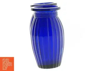 Blå gl. glasvaser (str. 12 cm)