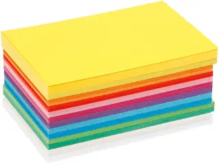 Forårskarton, A6, ark 105x148 mm, 180 g, ass. farver, 300ass. ark/ 1 pk.