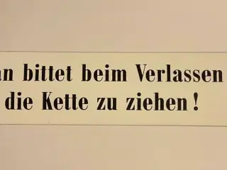 Nyt Emaljeskilt fra Deutsche Bahn