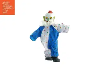 Porcelænsklovn med prikket tøj (str. 29 x 20 cm)