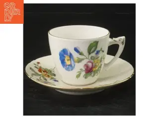 B&G Saksisk Blomst kaffekop 102 (str. Ø 13,5&6x9,5 cm)
