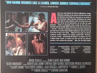 Death Warrant, Laserdisc film, action