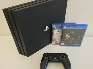 PlayStation 4 Pro 1TB + Assassins Creed og Death S