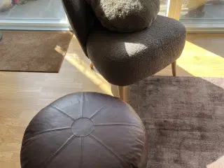 Lækker puf i skind  fra Sinnerup