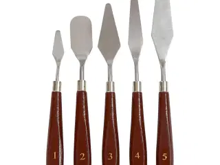 Malerknive, L: 17-23 cm, B: 1,5-2,5 cm, 5stk./ 1 pk.