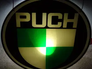 Puch skilt fra gl knallertbutik engang i 1970erne