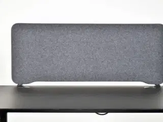 Lintex edge bordskærm i mørkegrå, inkl. 2 sorte beslag