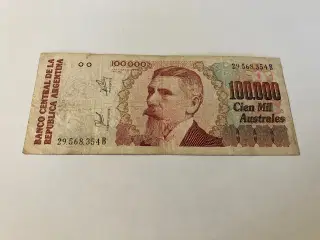 100000 Australes Argentina - Rare
