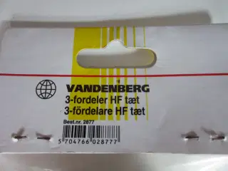 VANDENBERG 3 vejs antennefordeler til