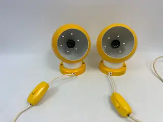 2 stk. gule kuglelamper (retro)