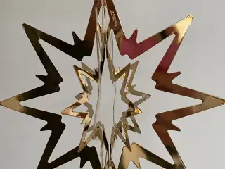 Georg Jensen guldbelagt topstjerne til juletræ