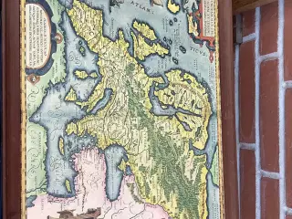 Landkort af kontinent 5 stk