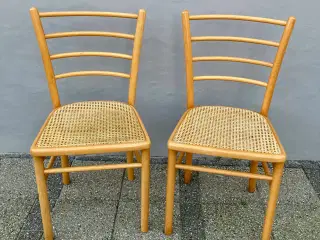 2 flotte bøgetræs stol med flet