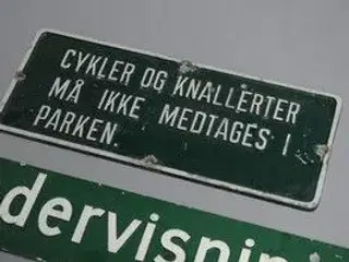 PARKSKILT købes