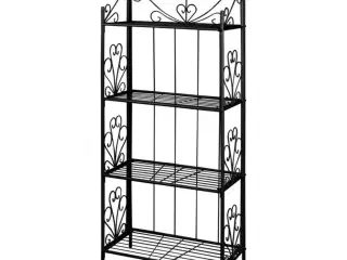 Plantestativ firkantet sort