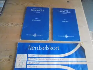 3 gamle landkort: Viborg, Silkeborg og Danmark 