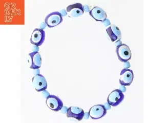 Perlearmbånd med øje design (str. Ø 6 cm)