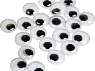 Rulleøjne, uden klæb, diam. 14 mm, 1000stk./ 1 pk.