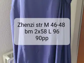 Blå kjole str 46 fra Zhenzi 