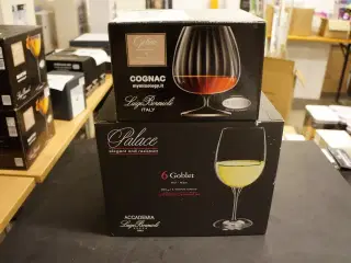 6 stk. Vinglas & 4 stk. Cognacglas