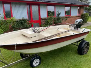 Speedbåd Limbo 12 Jolle med 15 Hk Mariner 