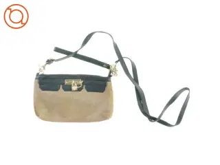 Vintage Retro Skuldertaske I pels og læder (str. 23 x 14 cm)