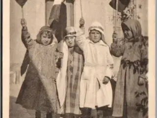 Østerlandsmissionen - 4 Skoledrenge i Nebk  - Ubrugt