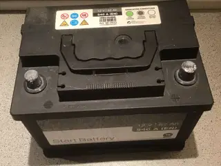 Startbatteri til Personbil.