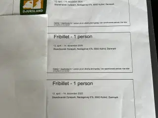 Billet til Skandinavisk dyrepark