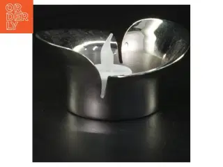 Metal lysestage med LED lys fra Georg Jensen (str. 11x5 cm)