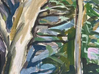 Maleri, Emil A. Schou. Natur. Skønne farver. 
