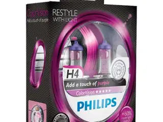 Philips Colorvision Lilla H4 60/55W 12V - Sæt