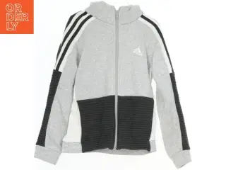 Hættetrøje med lynlås og logo fra Adidas (str. 140)